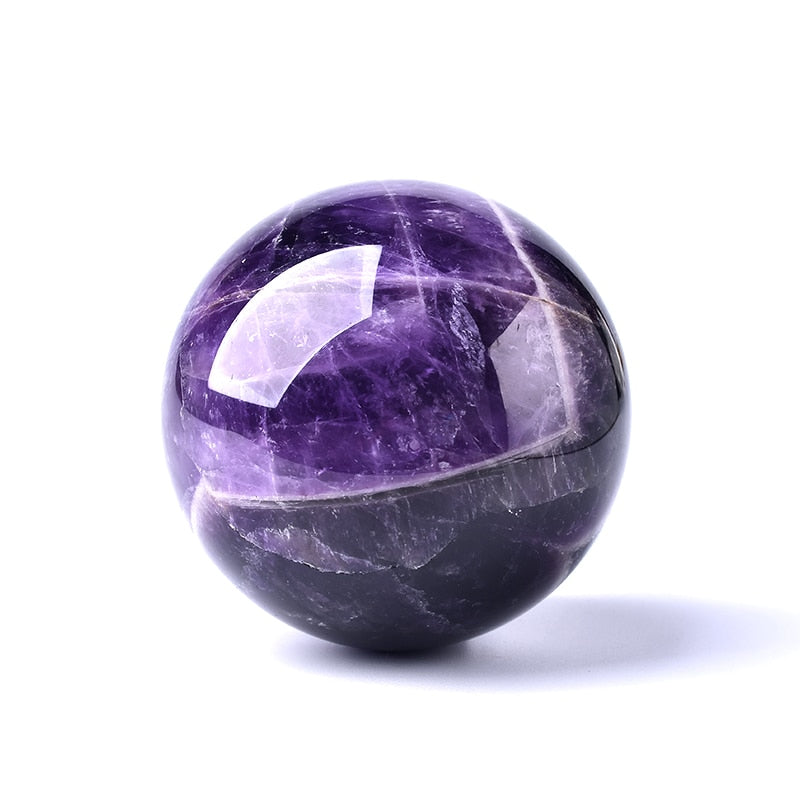 Amethyst Globe - Hand-Polished Amethyst Sphere for Home Decor