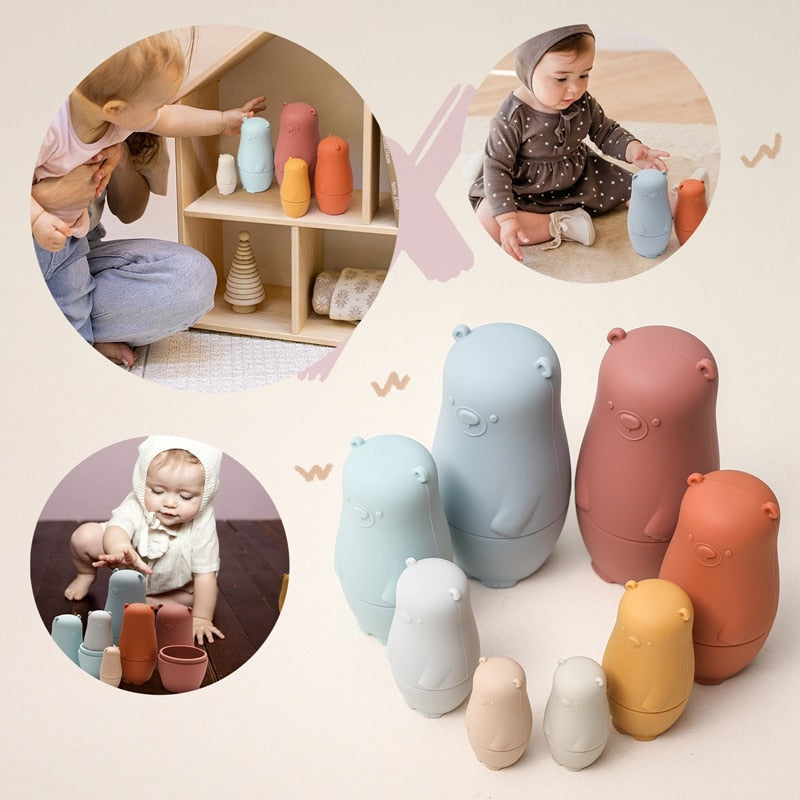 Nesting Dolls - Soft Silicone Stacking Toy