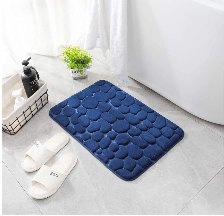 Premium Stone Bath Mat - Quick-Dry Absorbent Mat