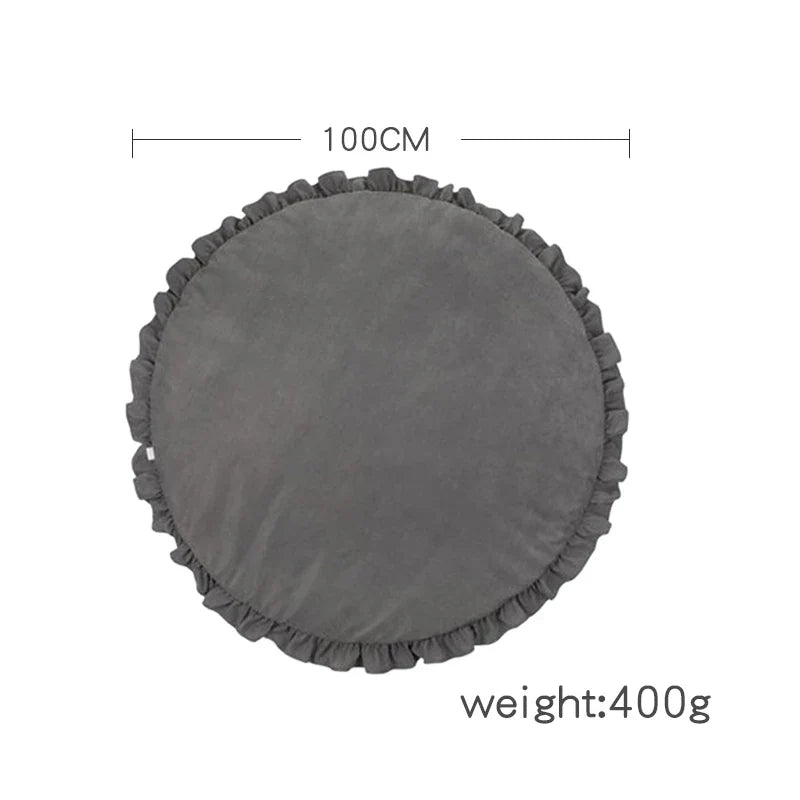 CozyCotton Round Mat - Soft Baby Play & Crawl Mat