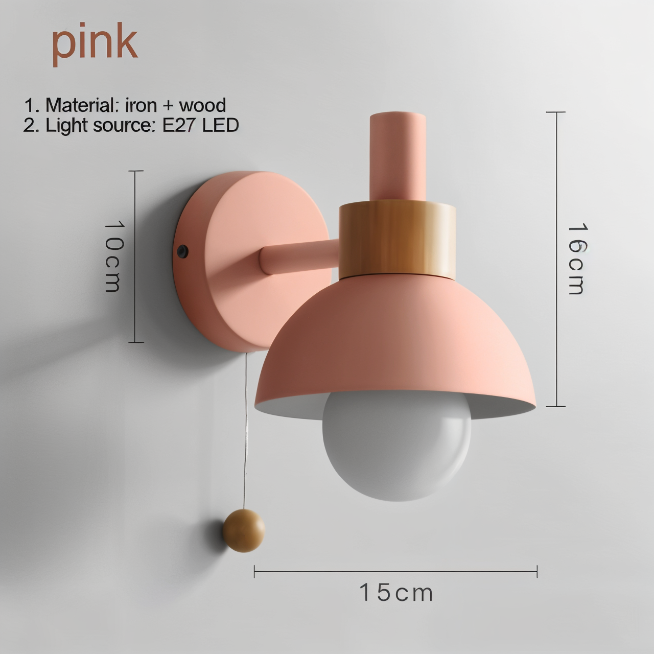 Macaron Wall Lamp - Modern Nordic Sconce Light