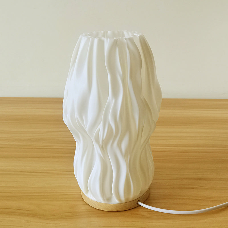 Frenchlight Table Lamp - Pleated Cream Bedside Lamp