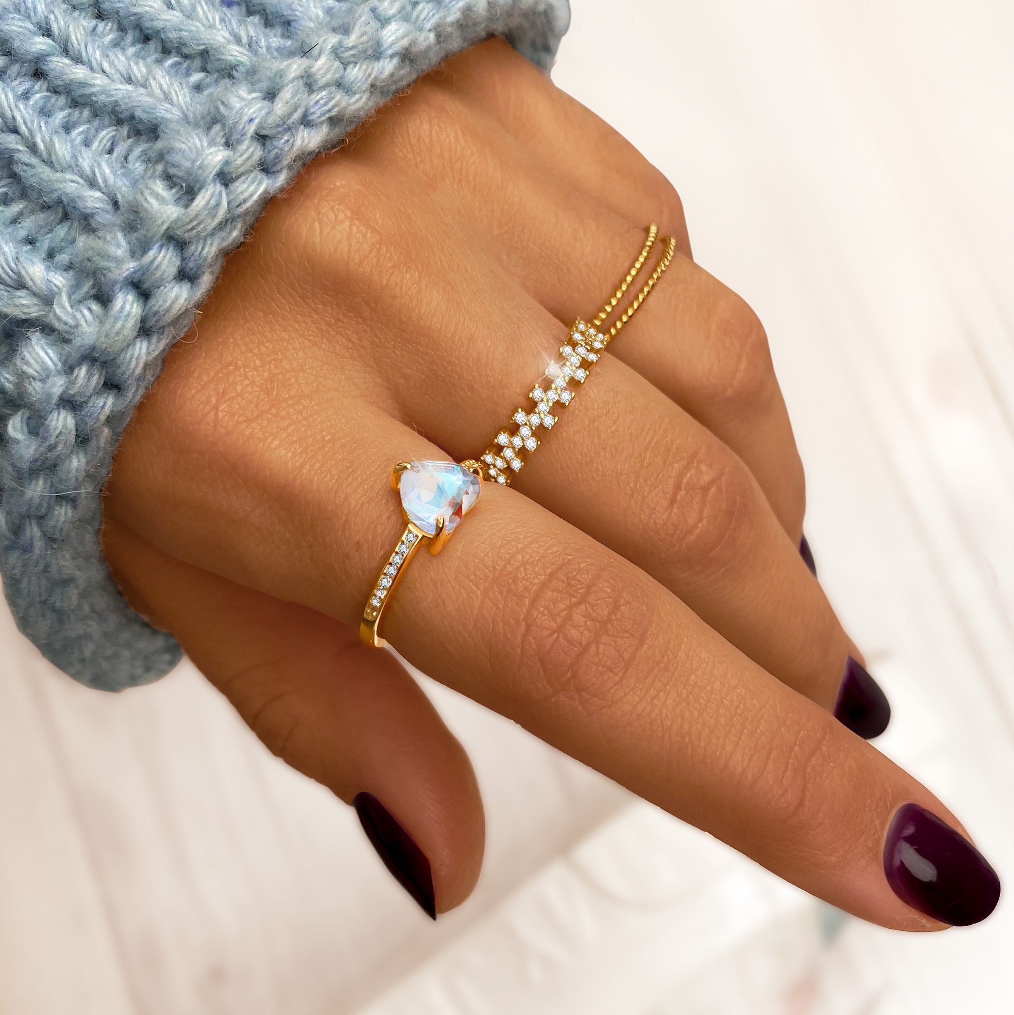 Lina - Braided Double Ring for Women