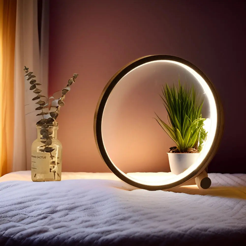 Halo Glo LED Table Lamp - Minimalist Touch Light