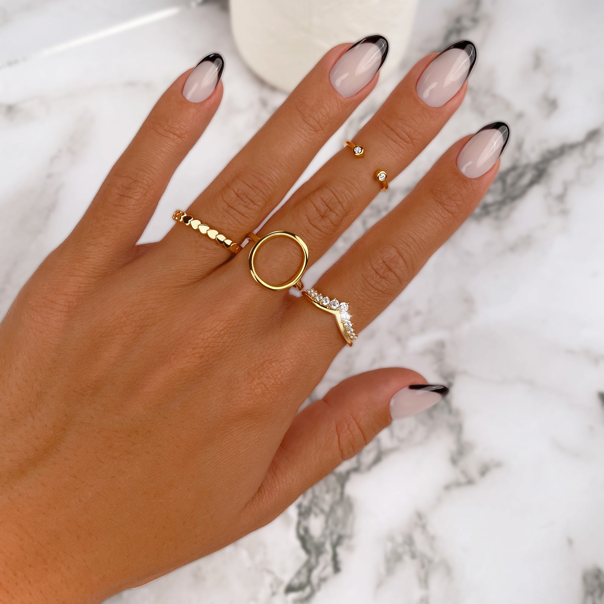 Allegra - Zirconia Crown Ring for Women