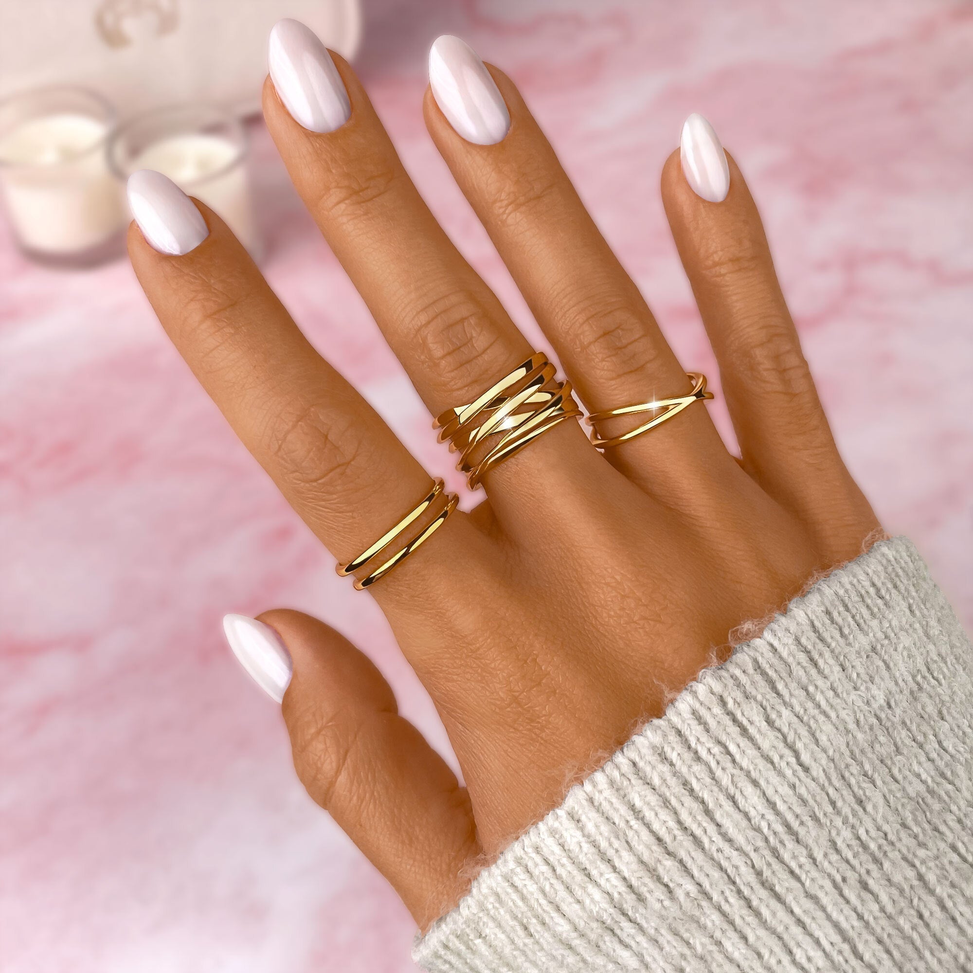 Nora Branch Ring — Adjustable