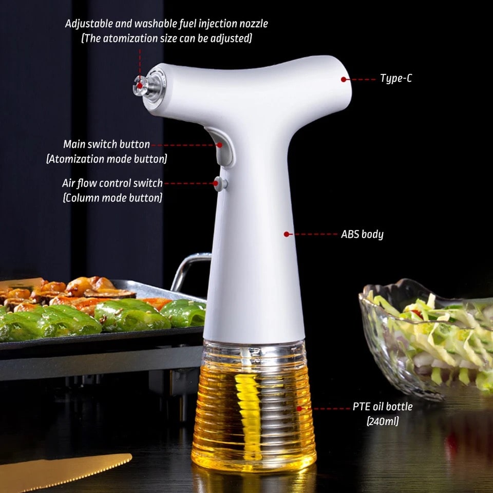 DuoSpray – 2-in-1 Electric Oil Dispenser
