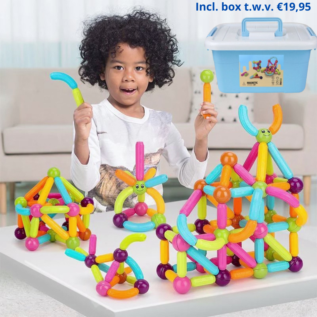 MagicBlocks - Magnetic Building Set with Storage Box