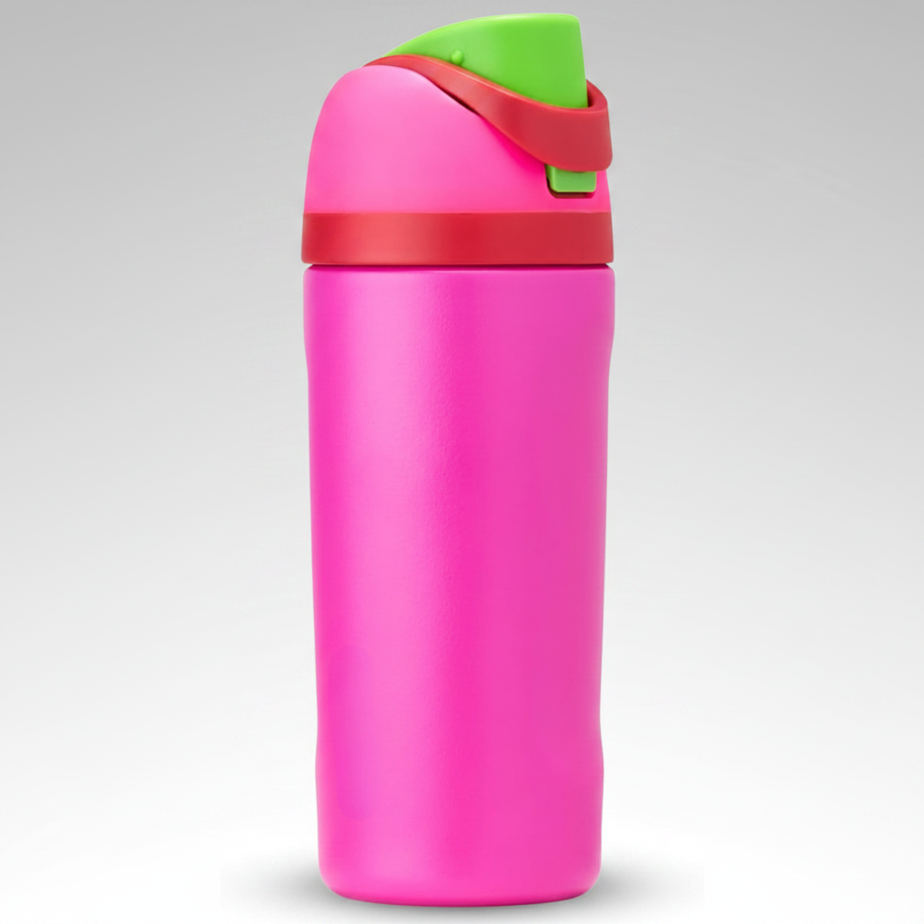 Insulated Stainless Steel Bottle | Double Wall Design with Integrated Straw | Ideal for Hot and Cold Beverages 0
