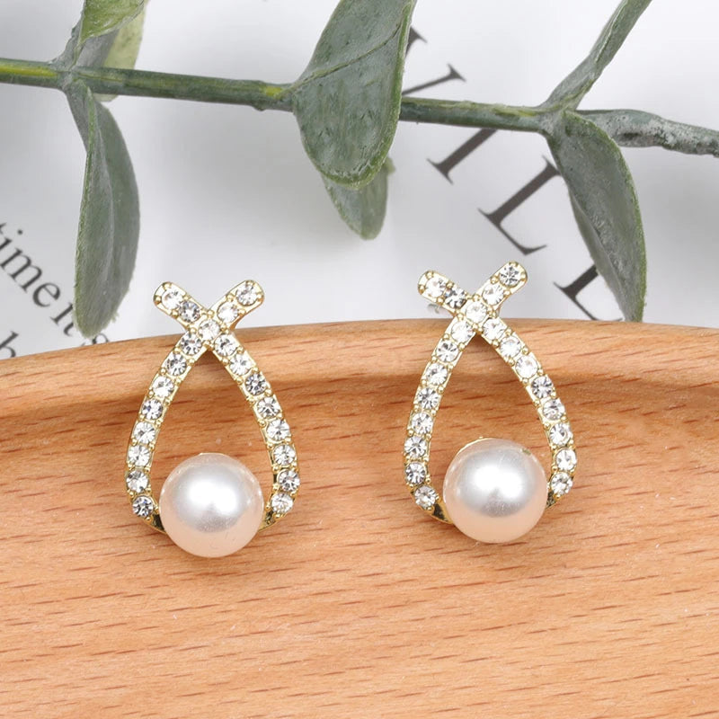 Marie - Glitter Pearl Earrings for Women