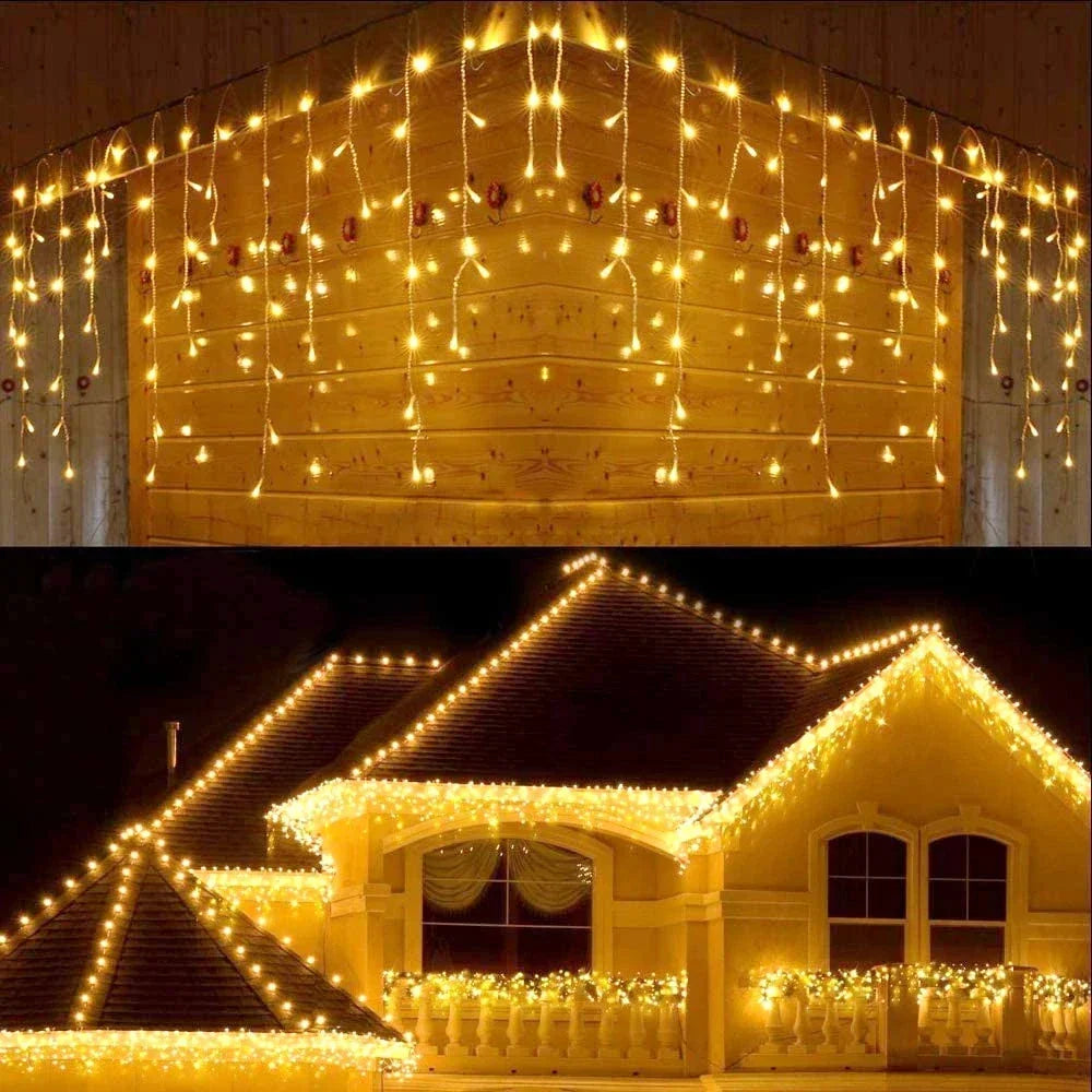 Glimmerfall - Outdoor LED Light Curtain for Festive Decoration