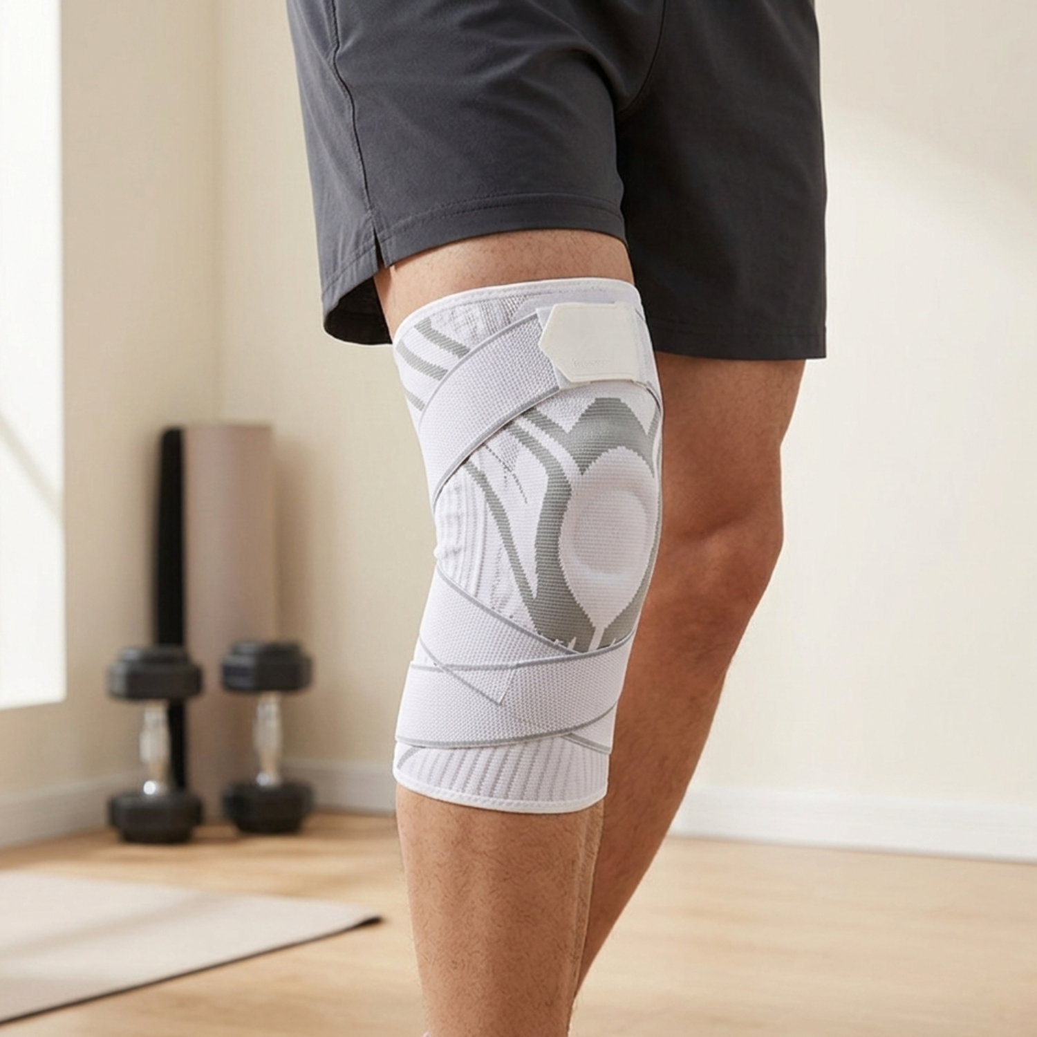 Knee Compression Sleeve - Shock-Absorbing Support for Enhanced Mobility 1