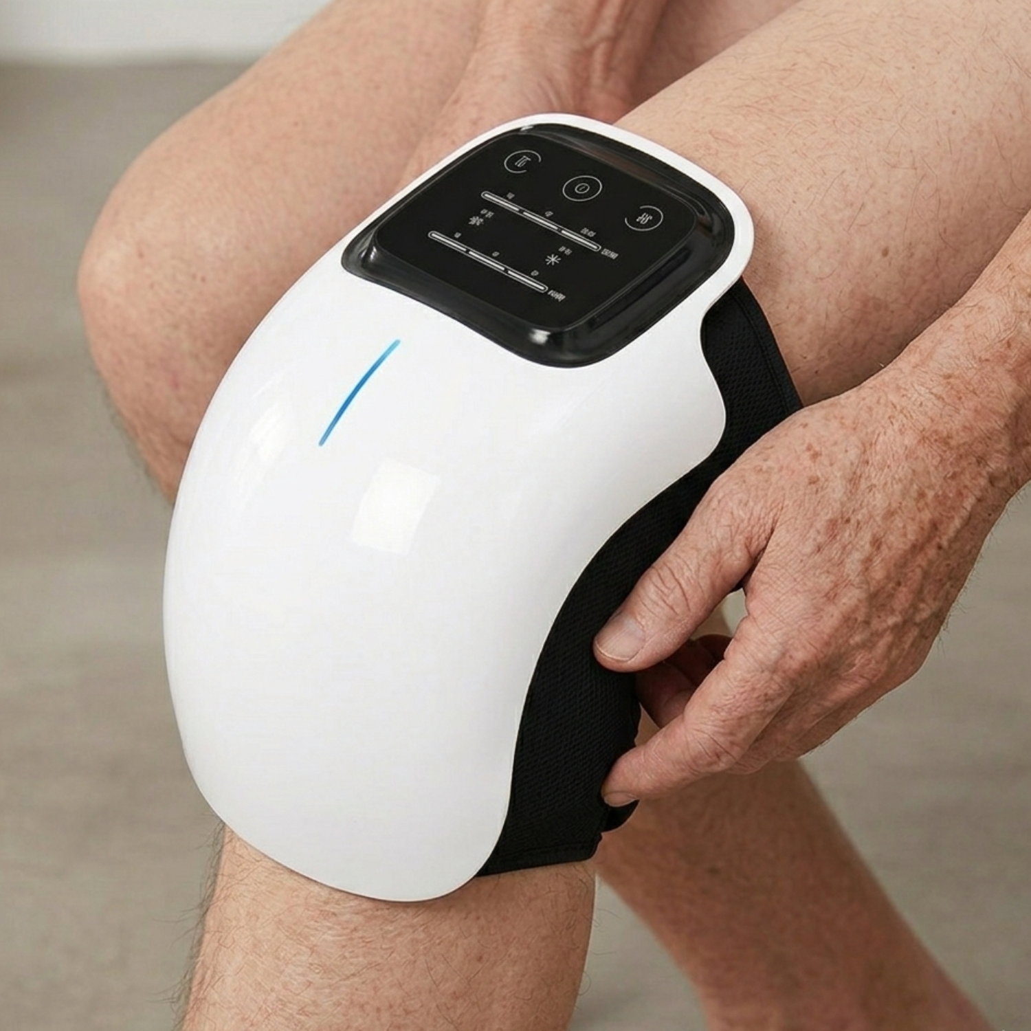 Knee Massager with Heat & Red Light Therapy - Adjustable Device for Enhanced Comfort and Mobility 1