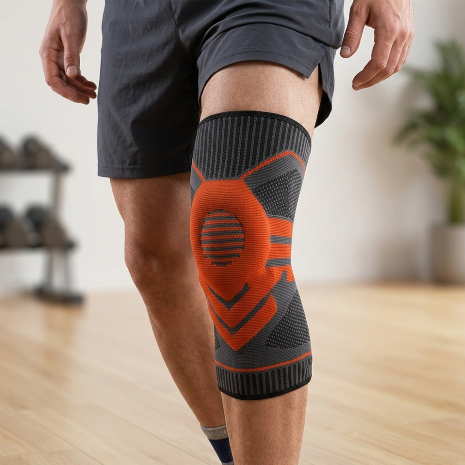 Knee Support Pad - Silicone Compression Design for Enhanced Stability and Comfort 1