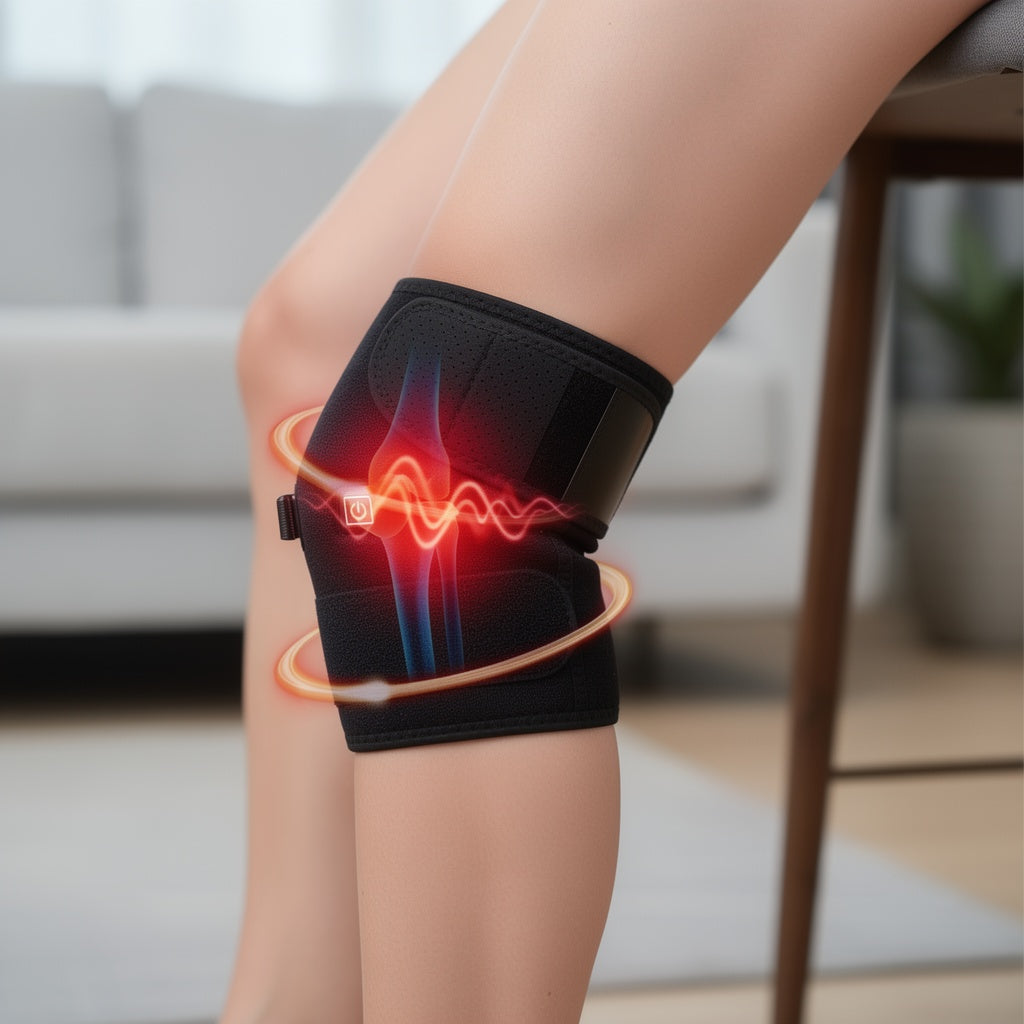 Knee Therapy Brace - Electric Heat Device for Adjustable Comfort and Relief 0