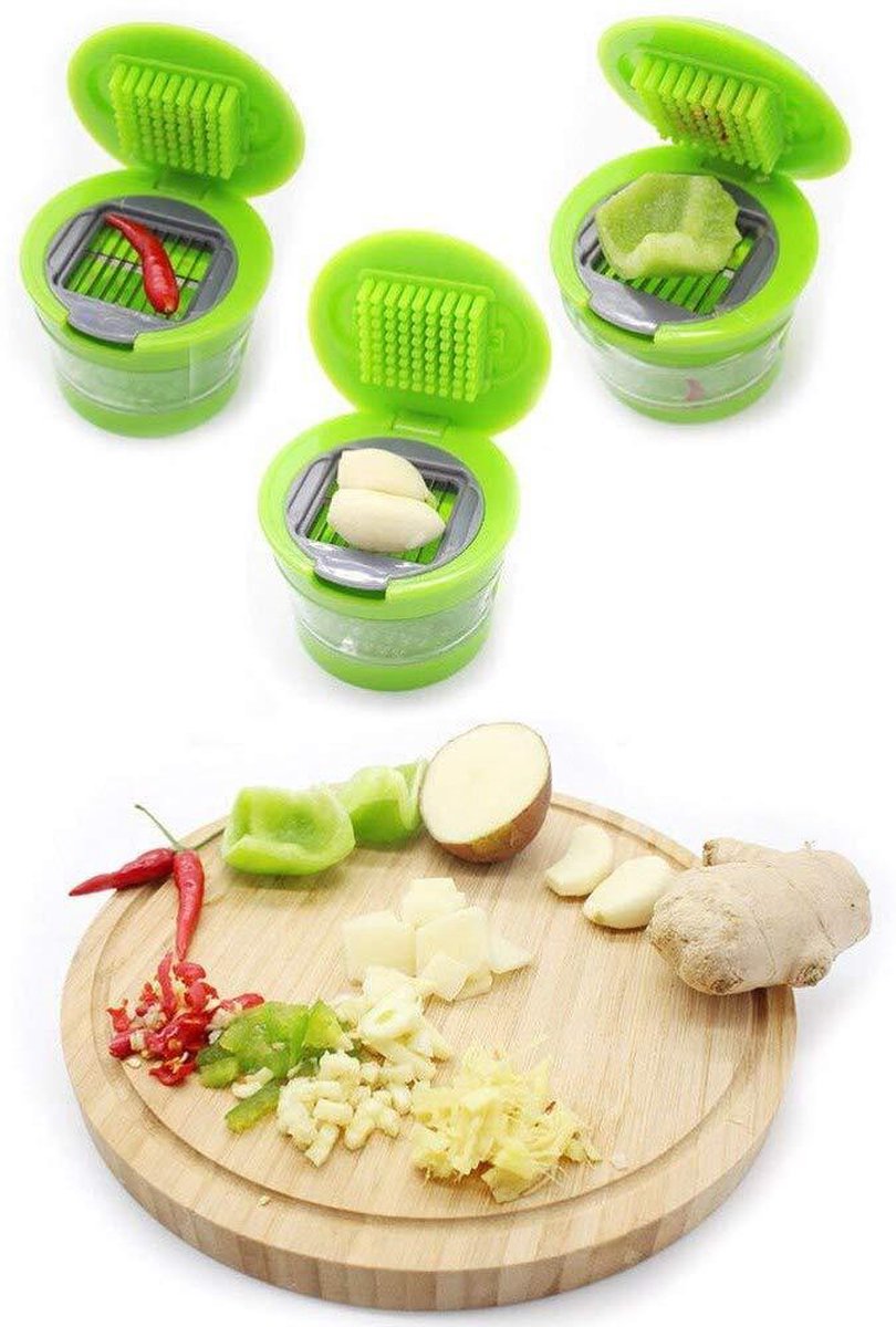 GarlicPress Pro - Stainless Steel Garlic Press with Reservoir