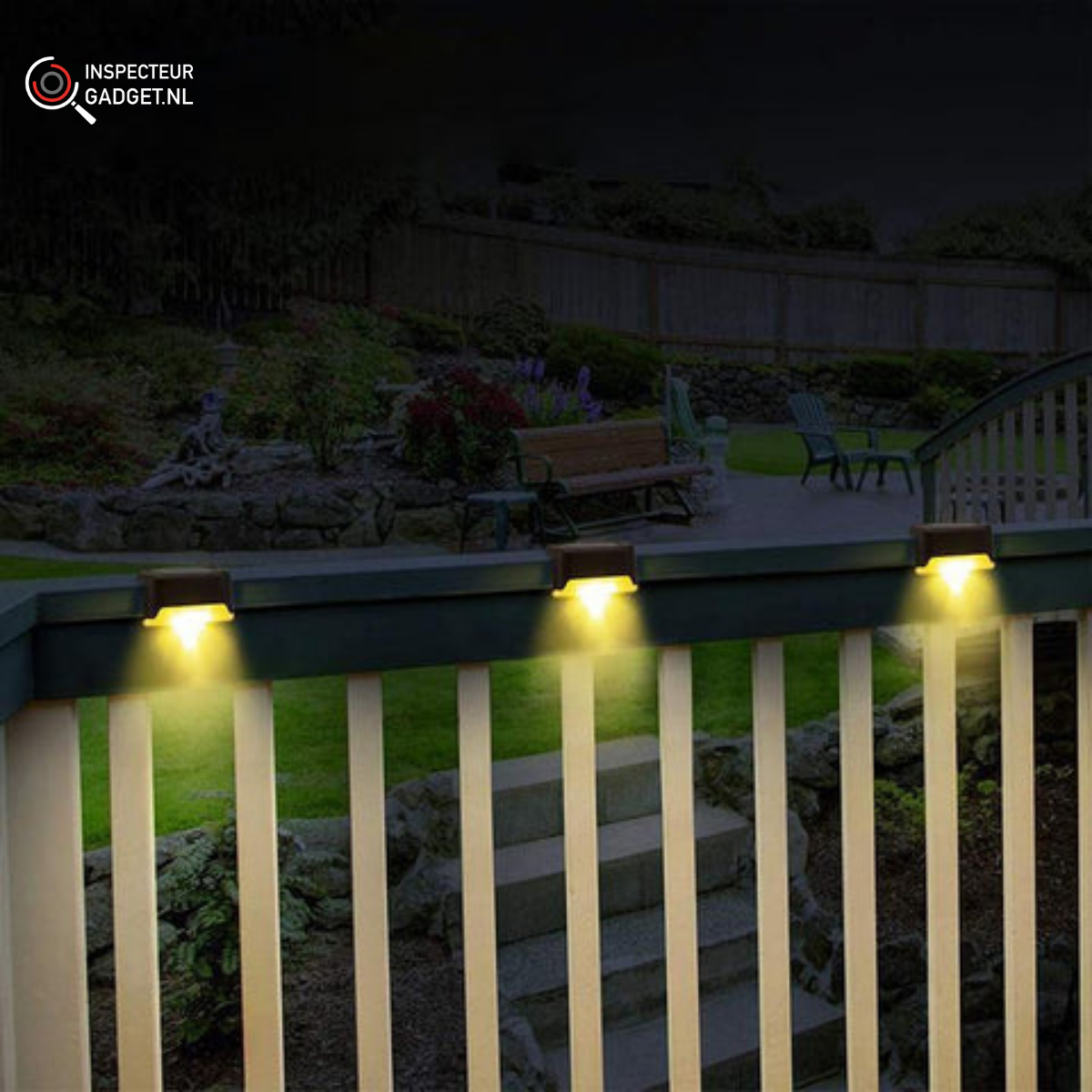 Wireless LED Solar Wall Lamps Deluxe