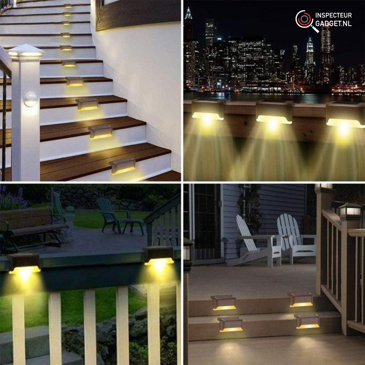 Wireless LED Solar Wall Lamps Deluxe