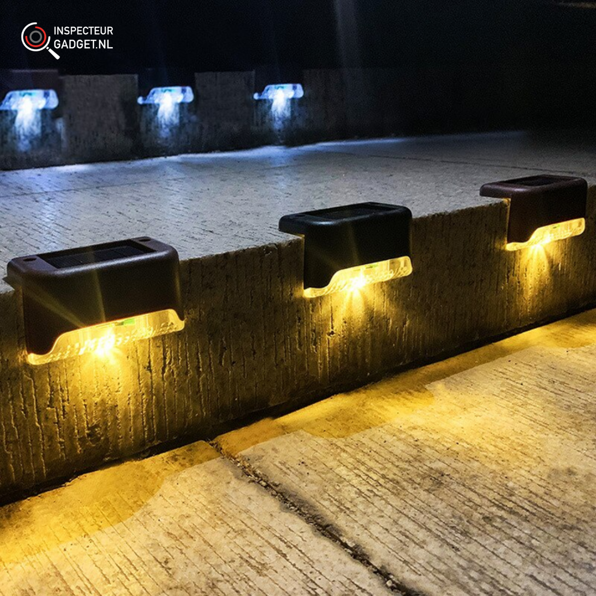 Wireless LED Solar Wall Lamps Deluxe