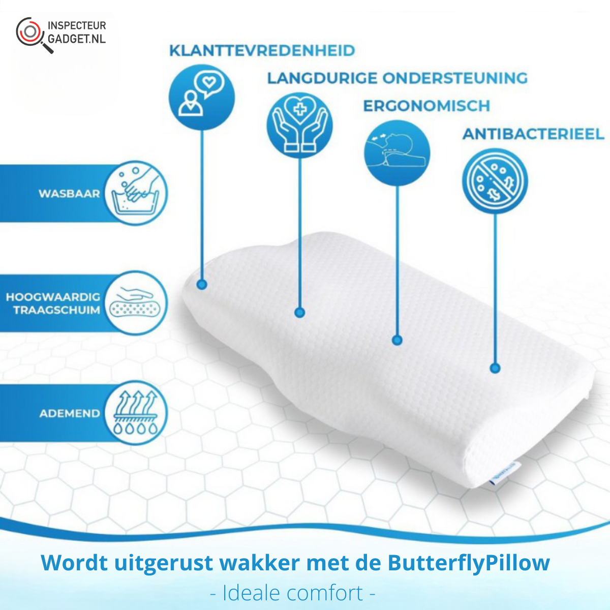 Butterfly Support Pillow Deluxe - Sleep Comfort