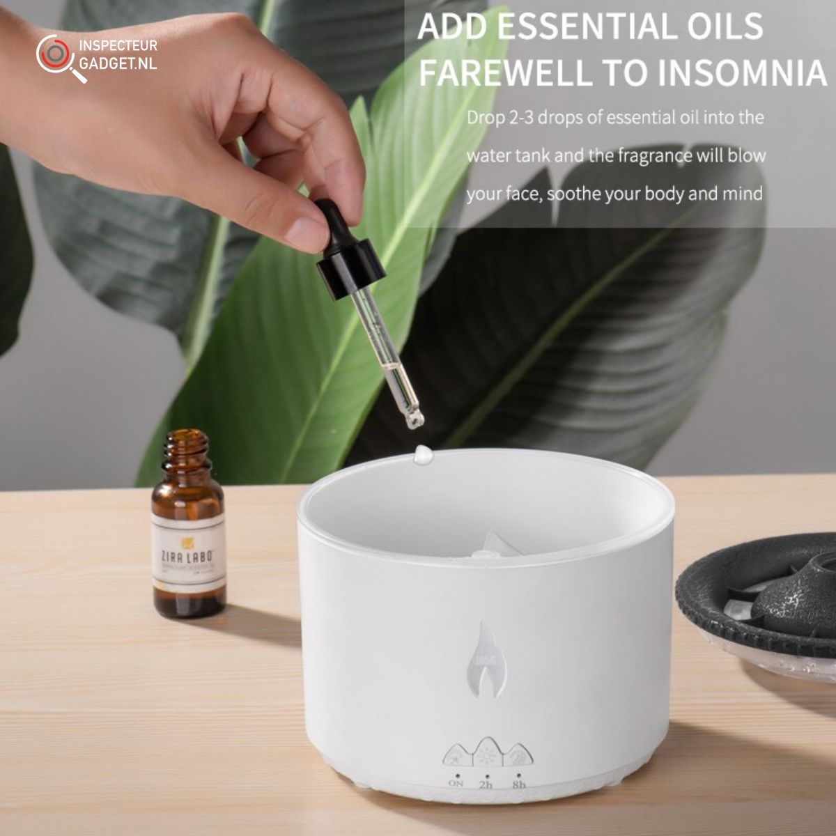 Vulcano Aroma Diffuser - Flame-Effect Essential Oil Mist