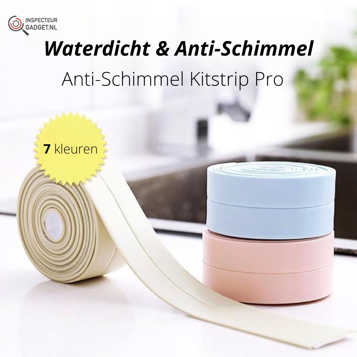 Caulk Strip Pro - Self-Adhesive Anti-Mould Sealing Tape, 3m