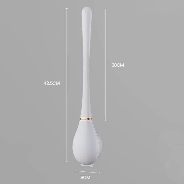 SumiClean - Silicone Toilet Brush with Wall Holder