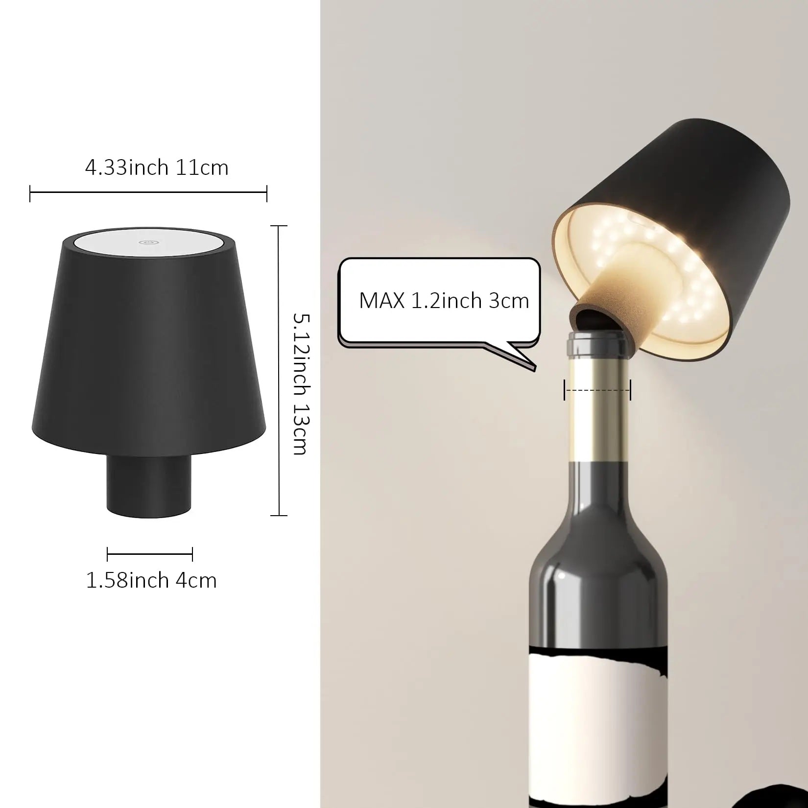 Bottlelight - Rechargeable Bottle Lamp