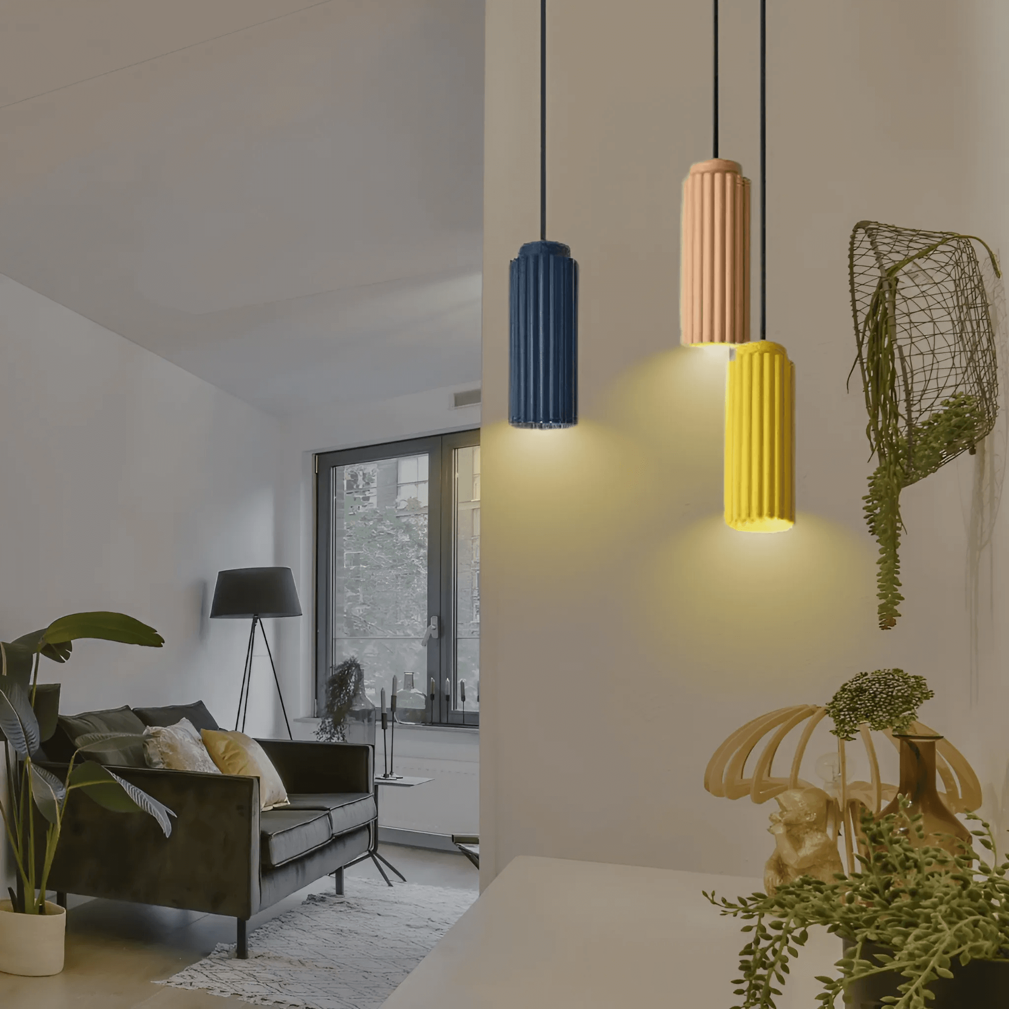 Cylindra Pendant - Textured Cylinder Ceiling Lamp