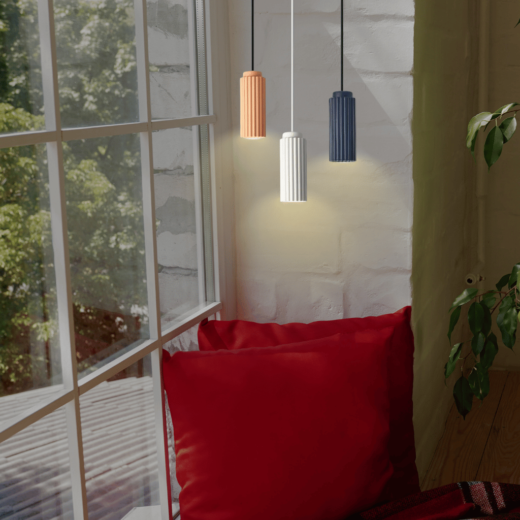 Cylindra Pendant - Textured Cylinder Ceiling Lamp