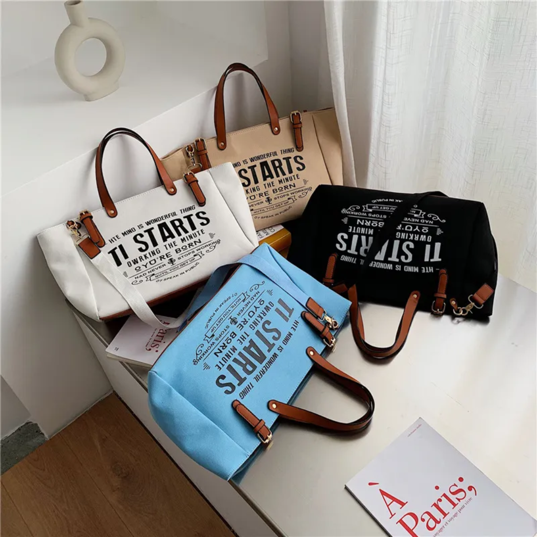 Lexie - Spacious Canvas Tote