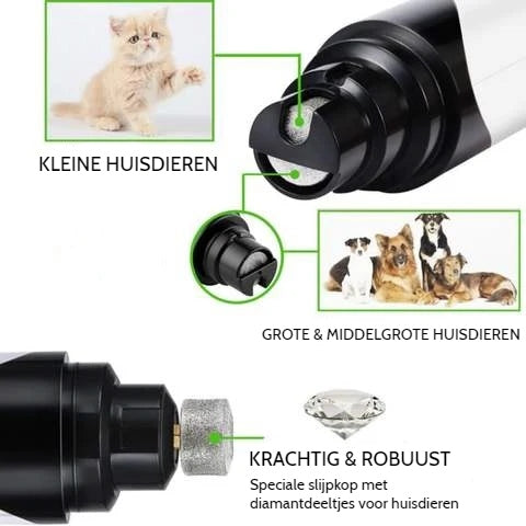 Pet Nail Grinder - Quiet Painless Claw Trimmer
