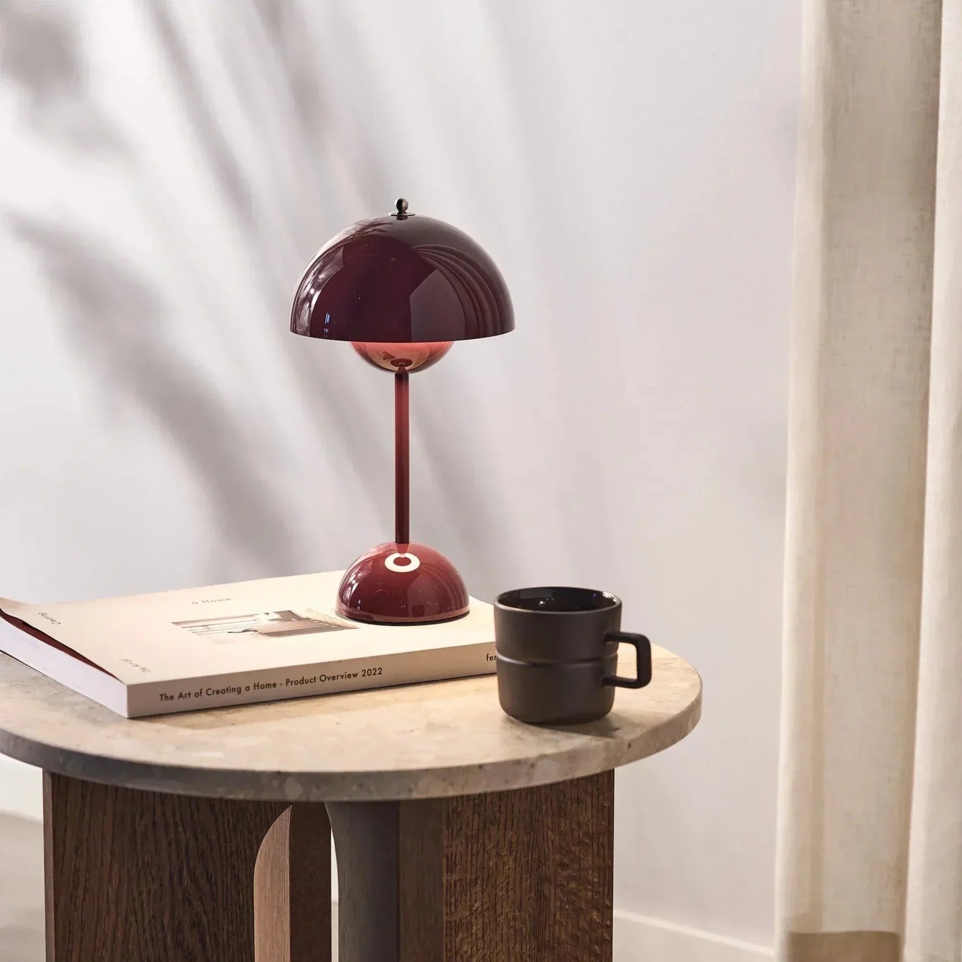 LumiSphere | Dimmable LED Table Lamp with Cordless Design | Stylish Home Decor for Modern Ambiance 8