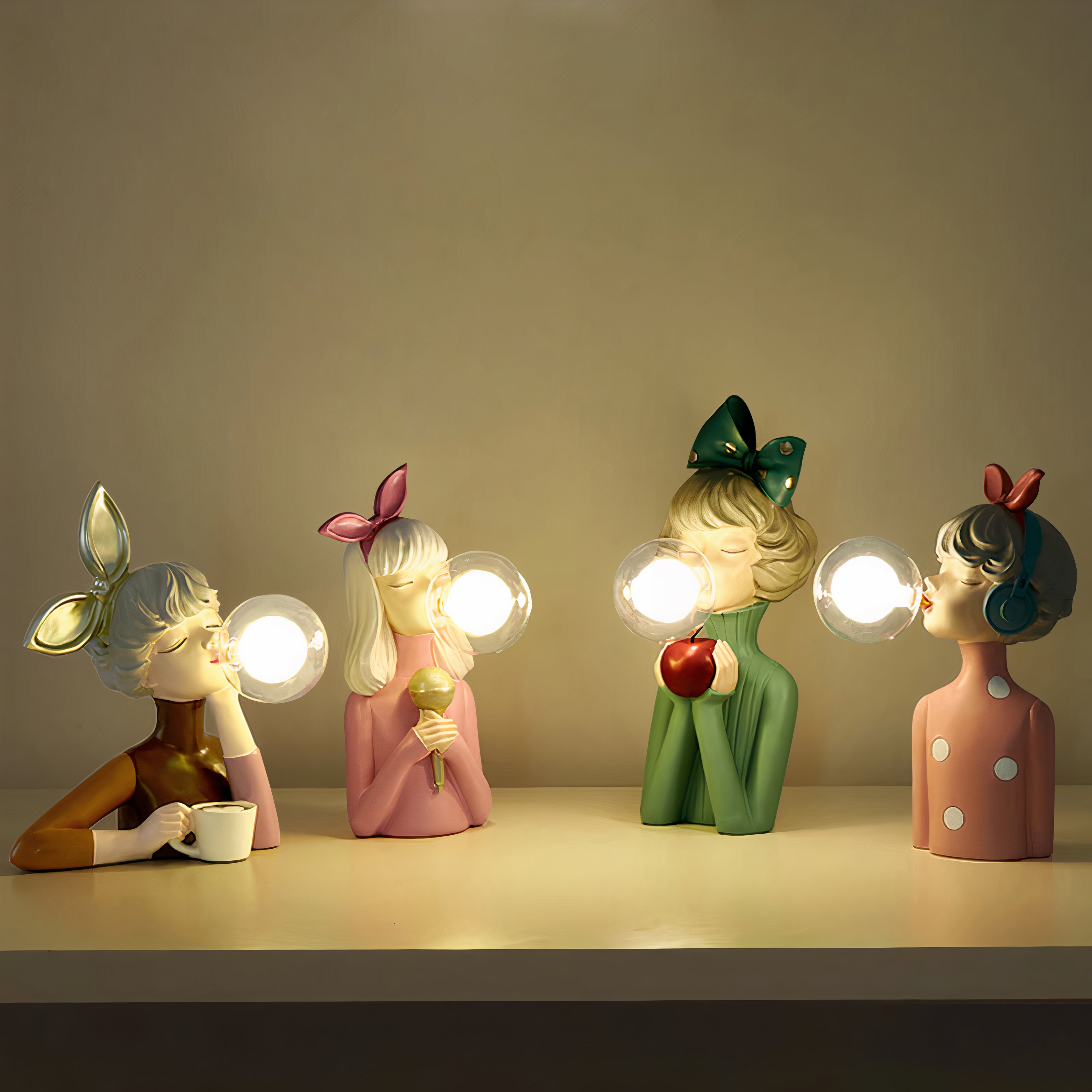 LuminaraCraft | Elegant Handcrafted Wood Table Lamp for Bedroom Decor 1