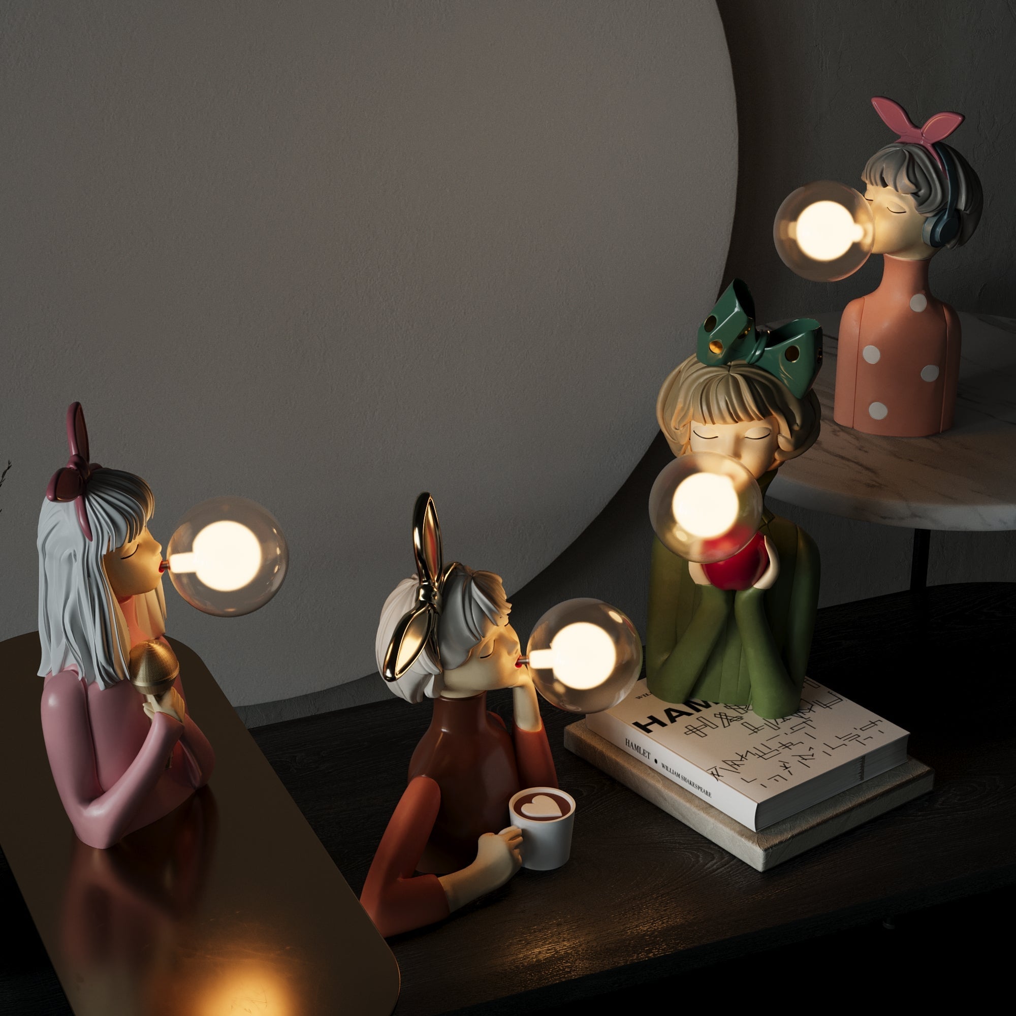 LuminaraCraft | Elegant Handcrafted Wood Table Lamp for Bedroom Decor 6
