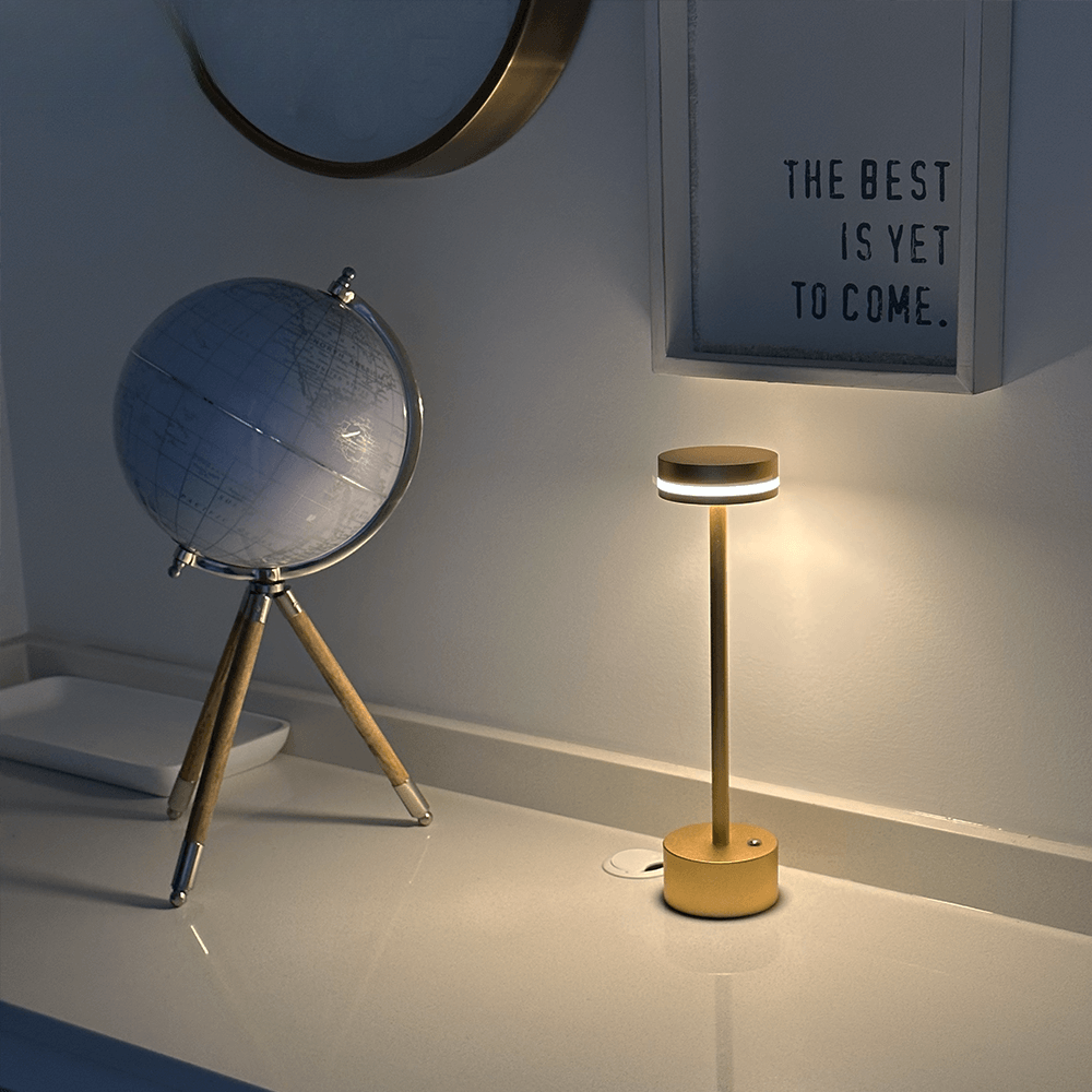 Luminara | Elegant Cordless Aluminum Table Lamp with Touch Control 7