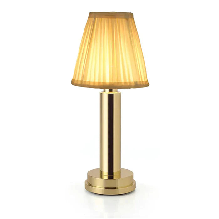 Luminara | Elegant Cordless Fabric Table Lamp with Dimmable Light 0