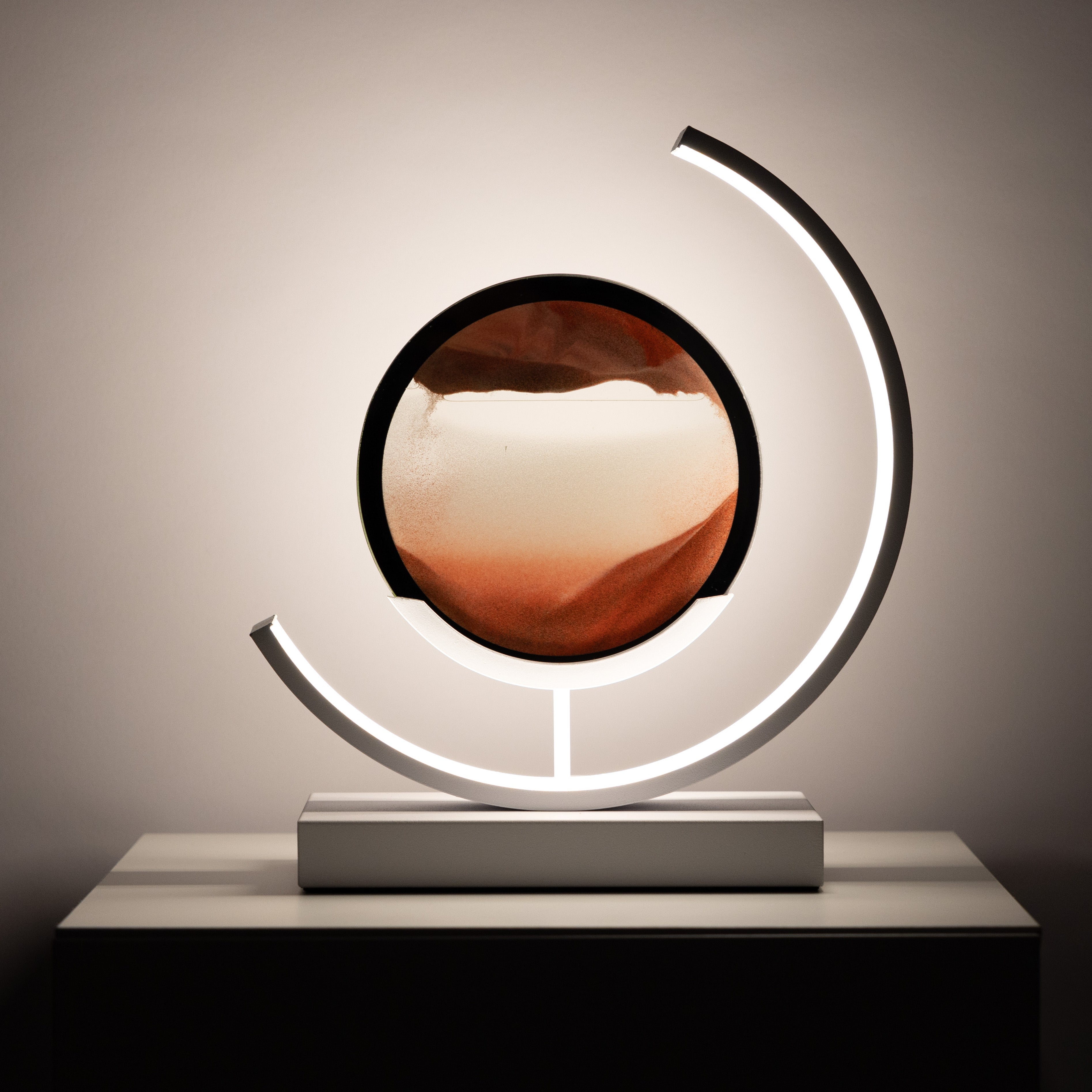 Luminara | Elegant Minimalist Hourglass LED Table Lamp for Bedroom 8