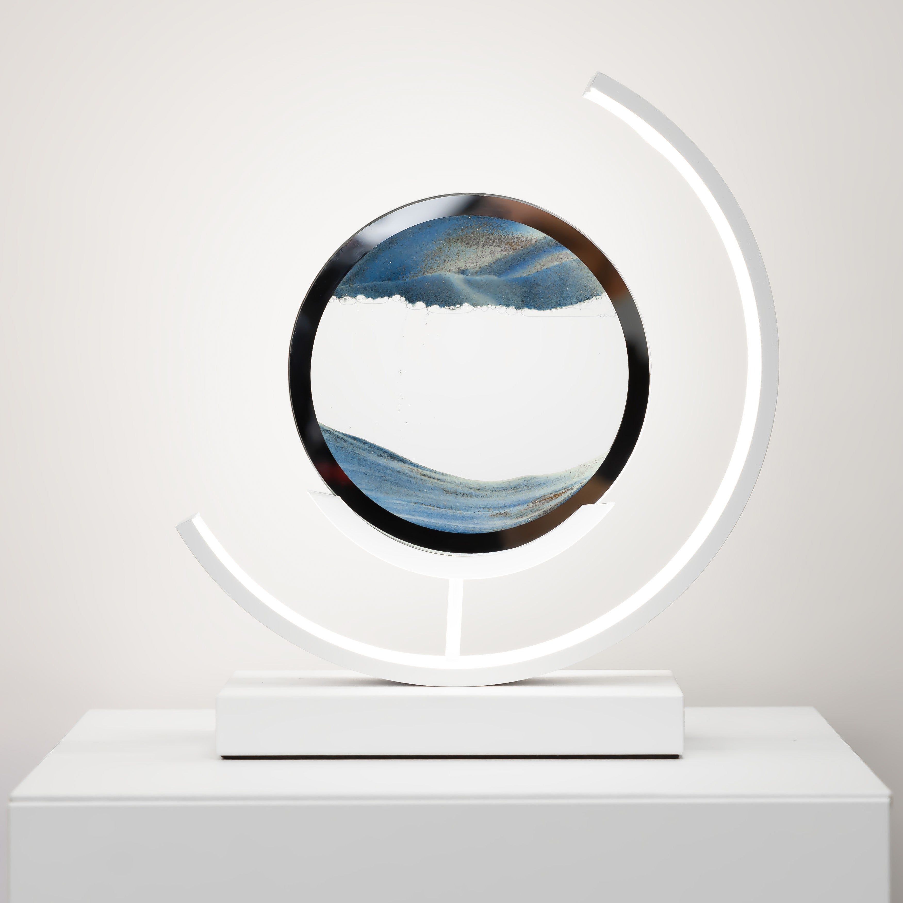 Luminara | Elegant Minimalist Hourglass LED Table Lamp for Bedroom 9