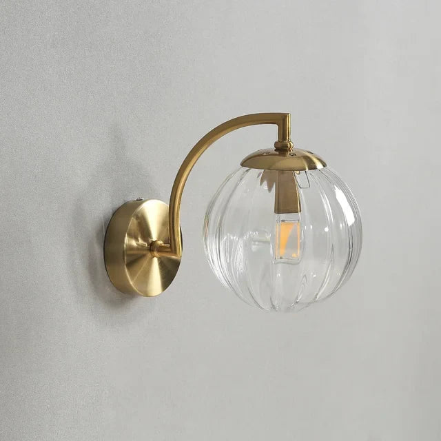Luminara | Elegant Scandinavian Glass Wall Sconce Lighting Fixture 7