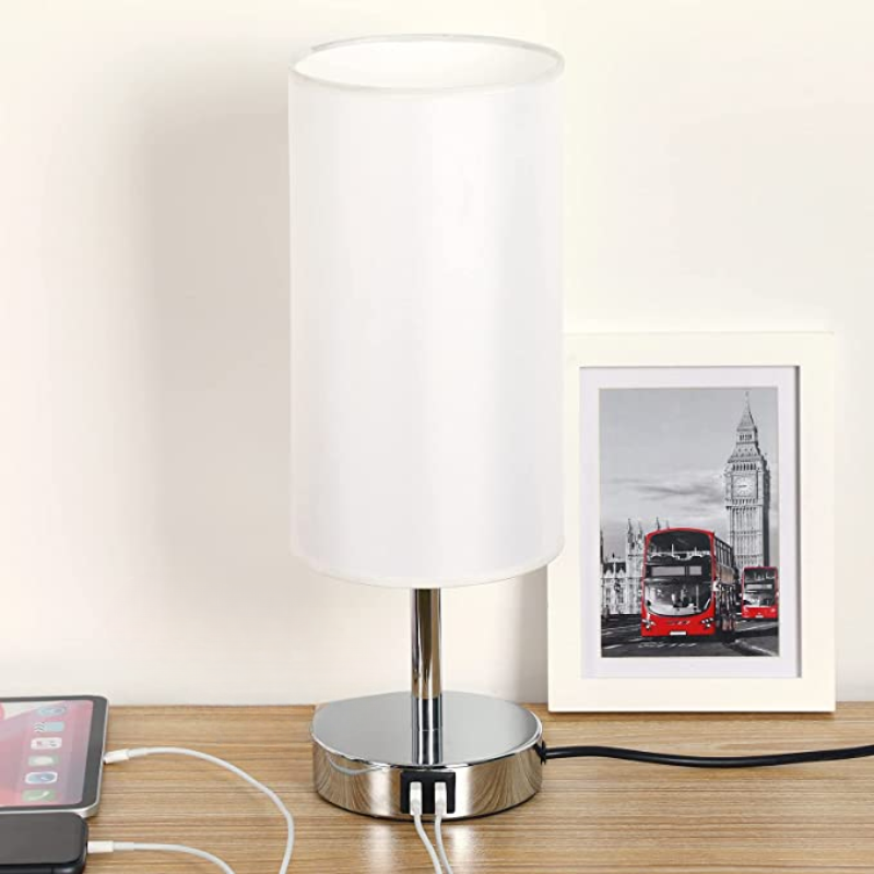 Luminara | Modern Touch Control Dimmable Desk Lamp with USB Ports 9