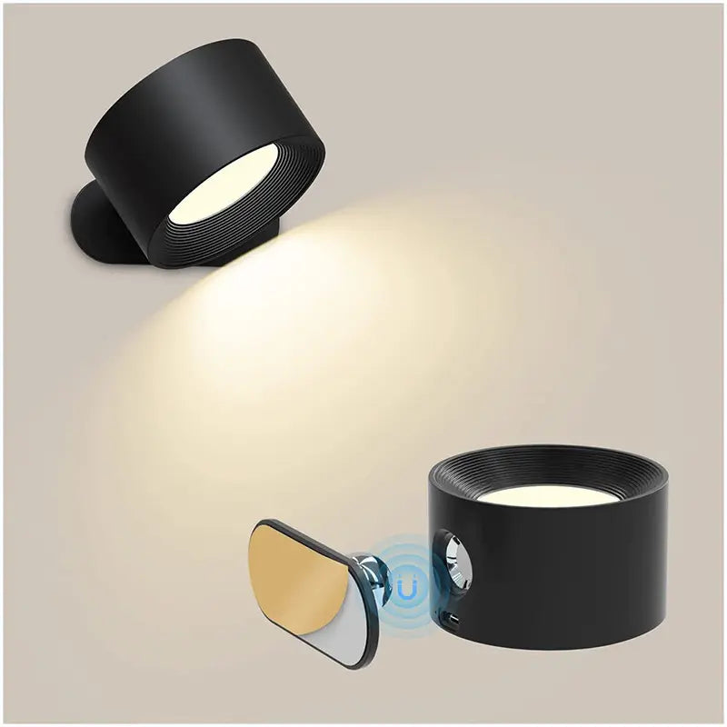 Luminara | Modern Wireless Rechargeable 360° Wall Lamp for Elegant Lighting 1
