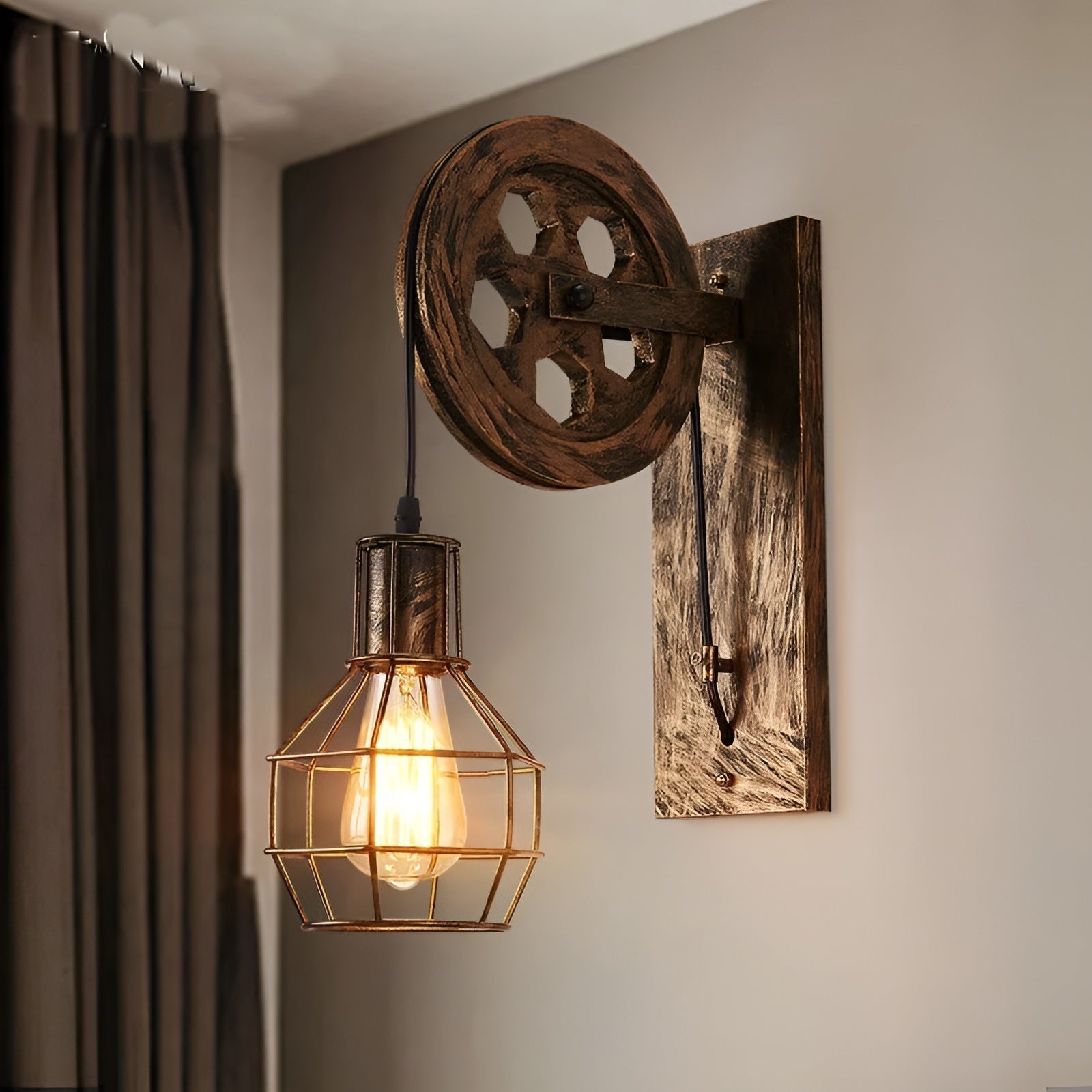 Luminara | Stylish Industrial Metal Wall Sconce Lighting with LED 2