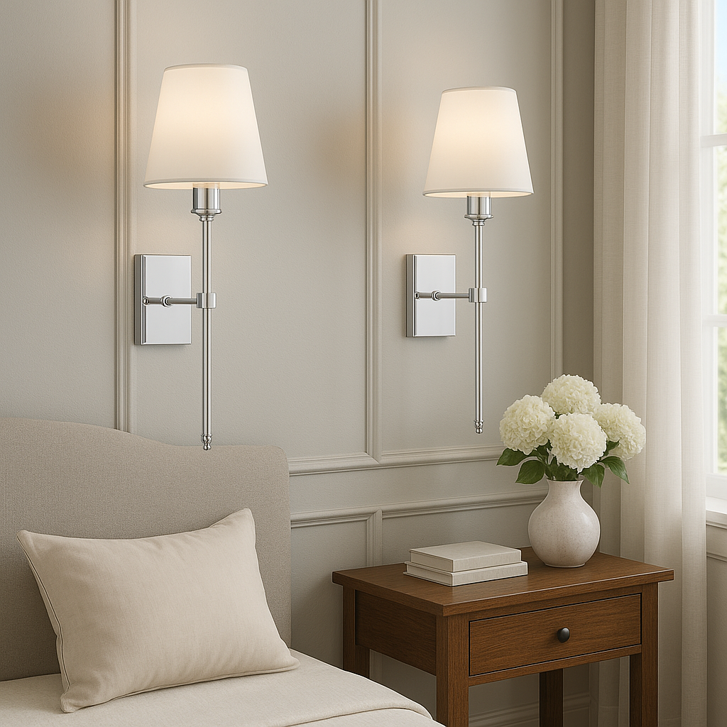 Luminara | Stylish Minimalist 2-Pack Wired Wall Sconces Lighting 4
