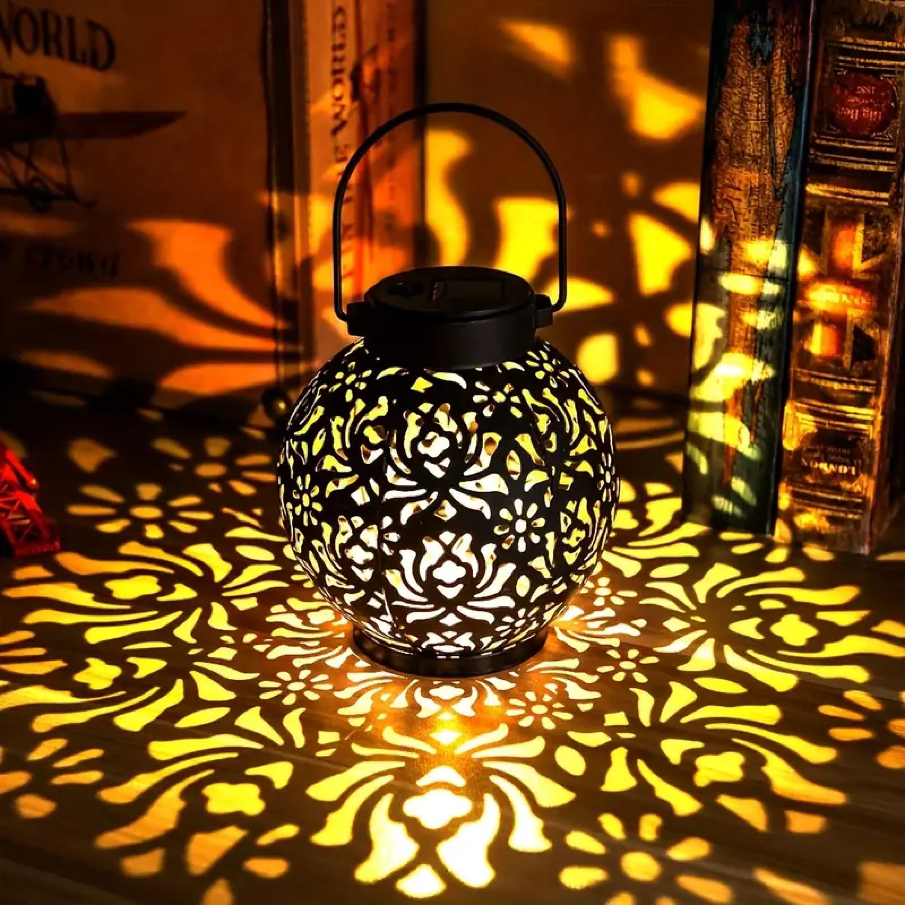 LunaGlow | Elegant Retro Solar Garden Lamp for Enchanting Spaces 4