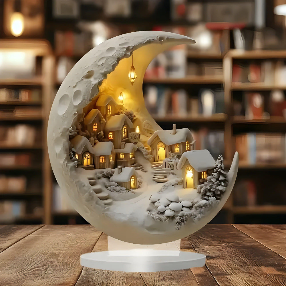 Lunara | Enchanting Acrylic Mood Lighting Village Lamp Decor 1