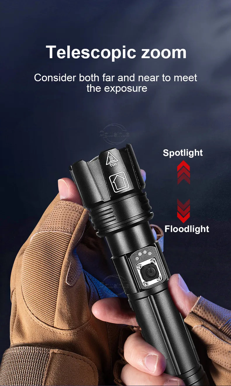 PowerBeam - Rechargeable LED Flashlight for Adventure