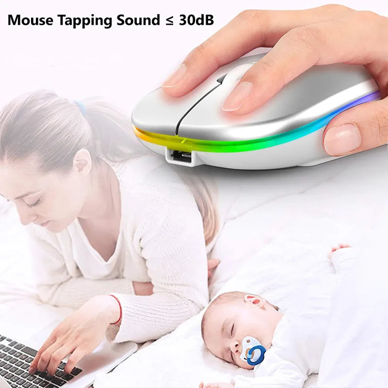 LuxeClick - Wireless Rechargeable Bluetooth Mouse