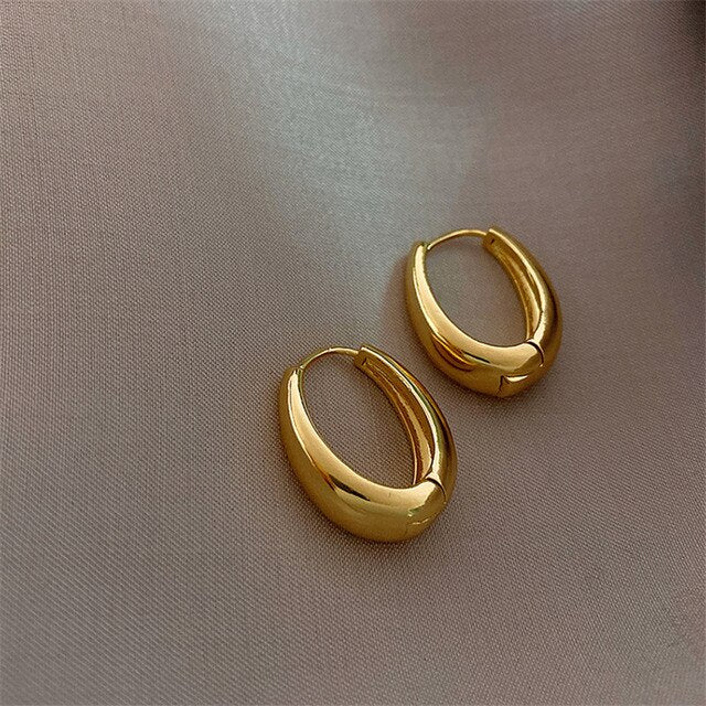 Classic - Gold Plated Hoop Earrings for Women