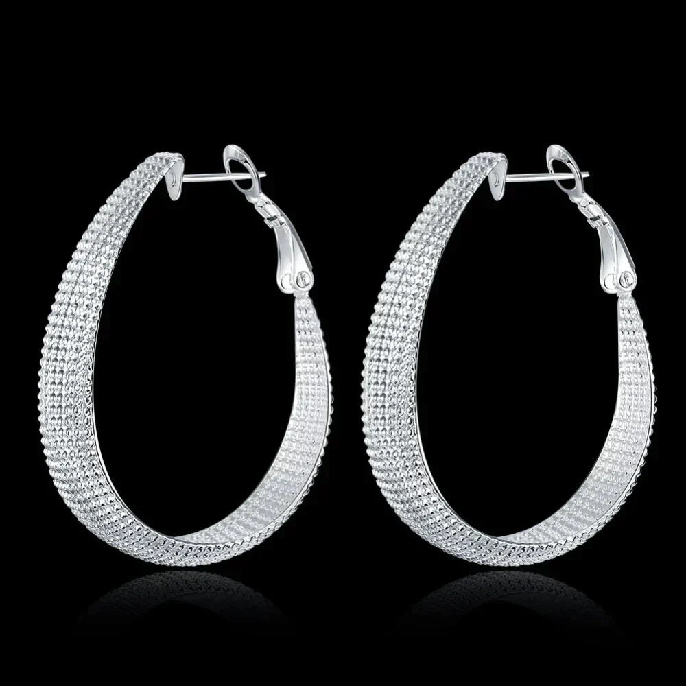 Europa - Fine Sterling Silver Hoop Earrings for Women